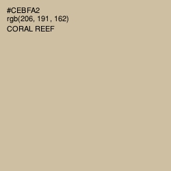 #CEBFA2 - Coral Reef Color Image